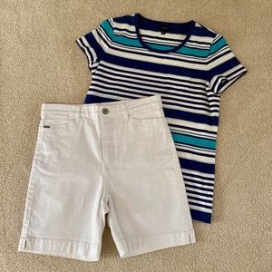 French Dressing Jeans Suzanne Shorts + Talbots Tee